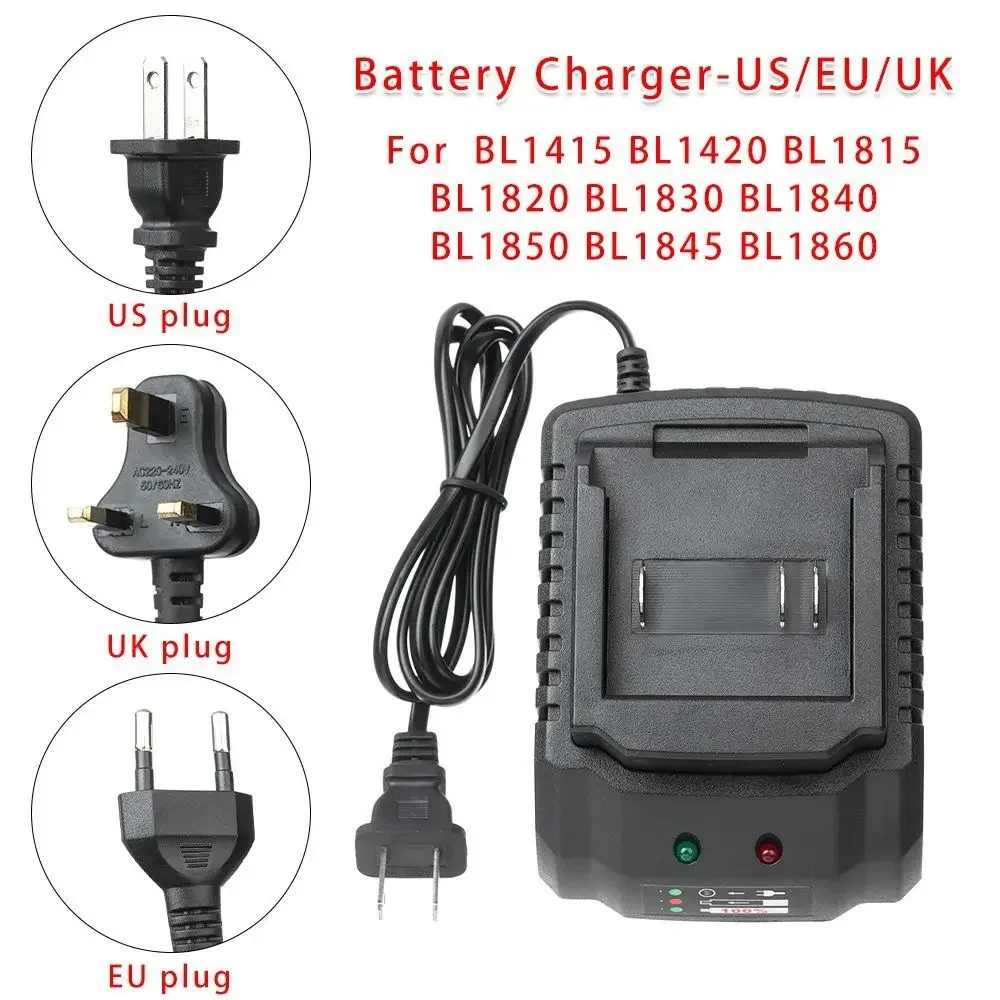 1Pcs Portable Battery Charger Power Tool US/EU plug Li-ion Charging Adapter Replacement Parts 18V 21V for Makita