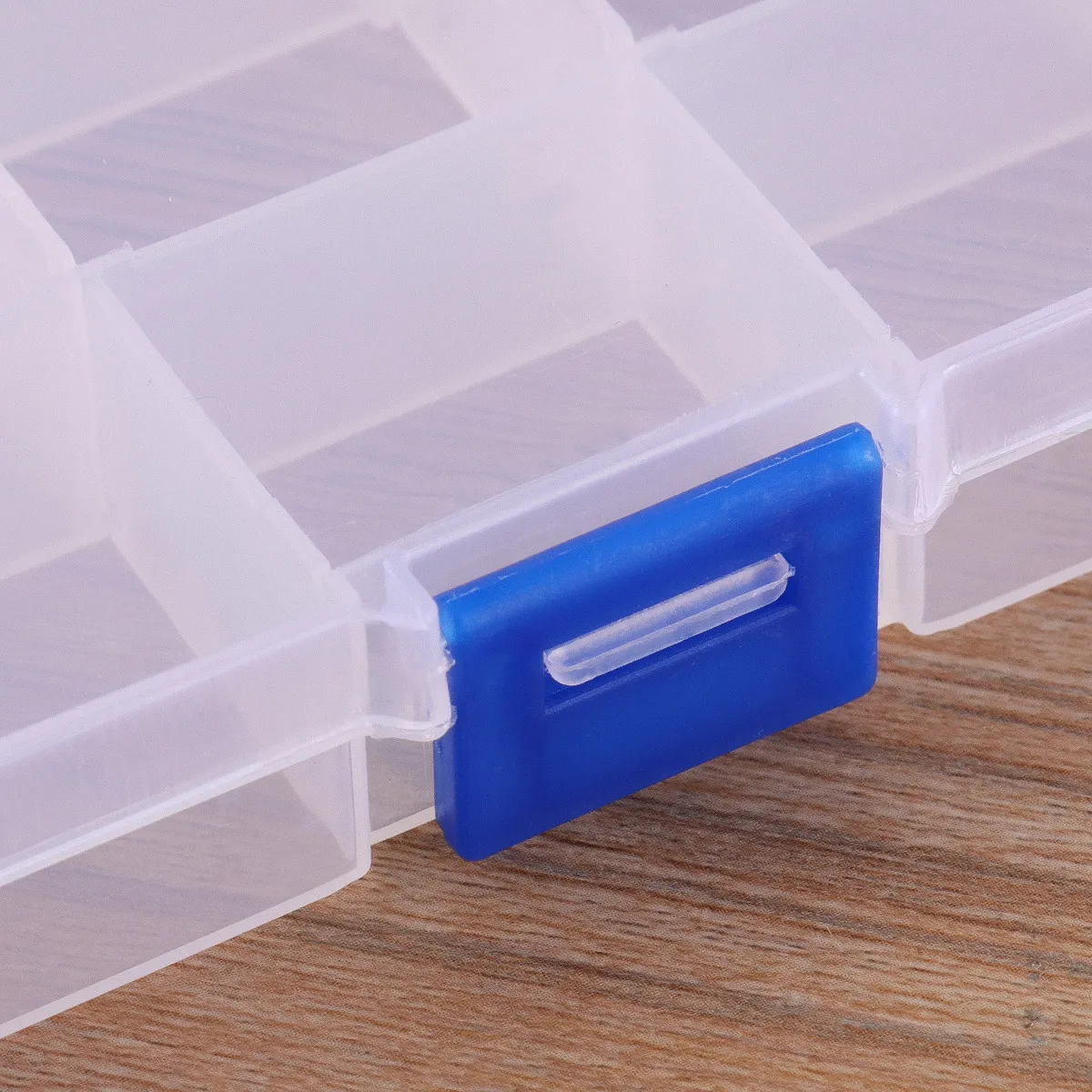 

Transparent Earring Storage Box 10 Grids Plastic Jewelry Organizer Case For Beads Ear Studs Home Bedroom Desktop Holder