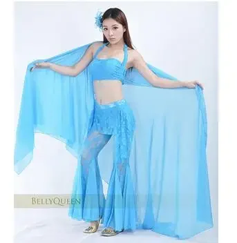 Véu de Dança do Ventre Chiffon para Mulheres, Traje de Dança, Xaile Chiffon, 250x120cm, 1Pc Lot