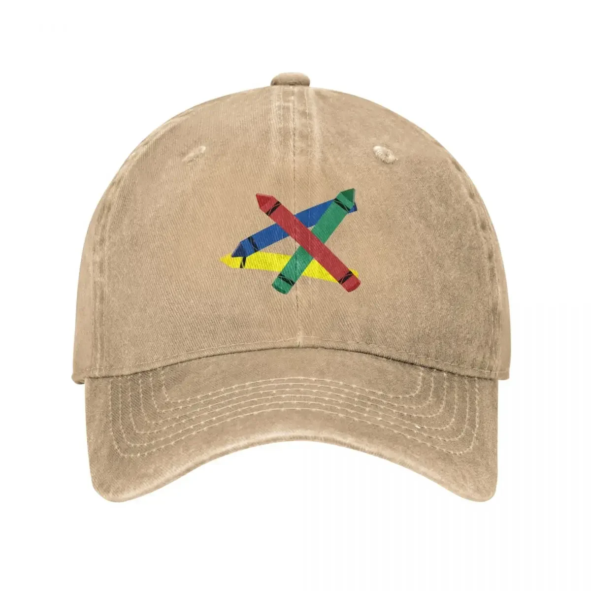 Crayons Red Blue Green and Yellow 2 Baseball Cap Luxury Man Hat Hood Hat Luxury Brand Gentleman Hat Boy Child Women's