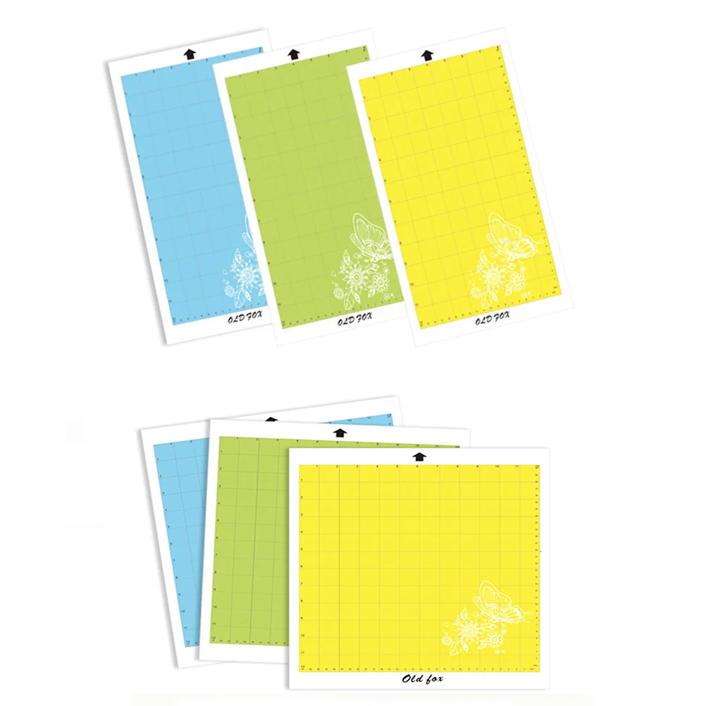 4pcs Cutting Mat Yellow Self-Healing Non-Slip Durable Craft Mat For Making Carving Embossed Geometry Scale Ruler Sewing Tools