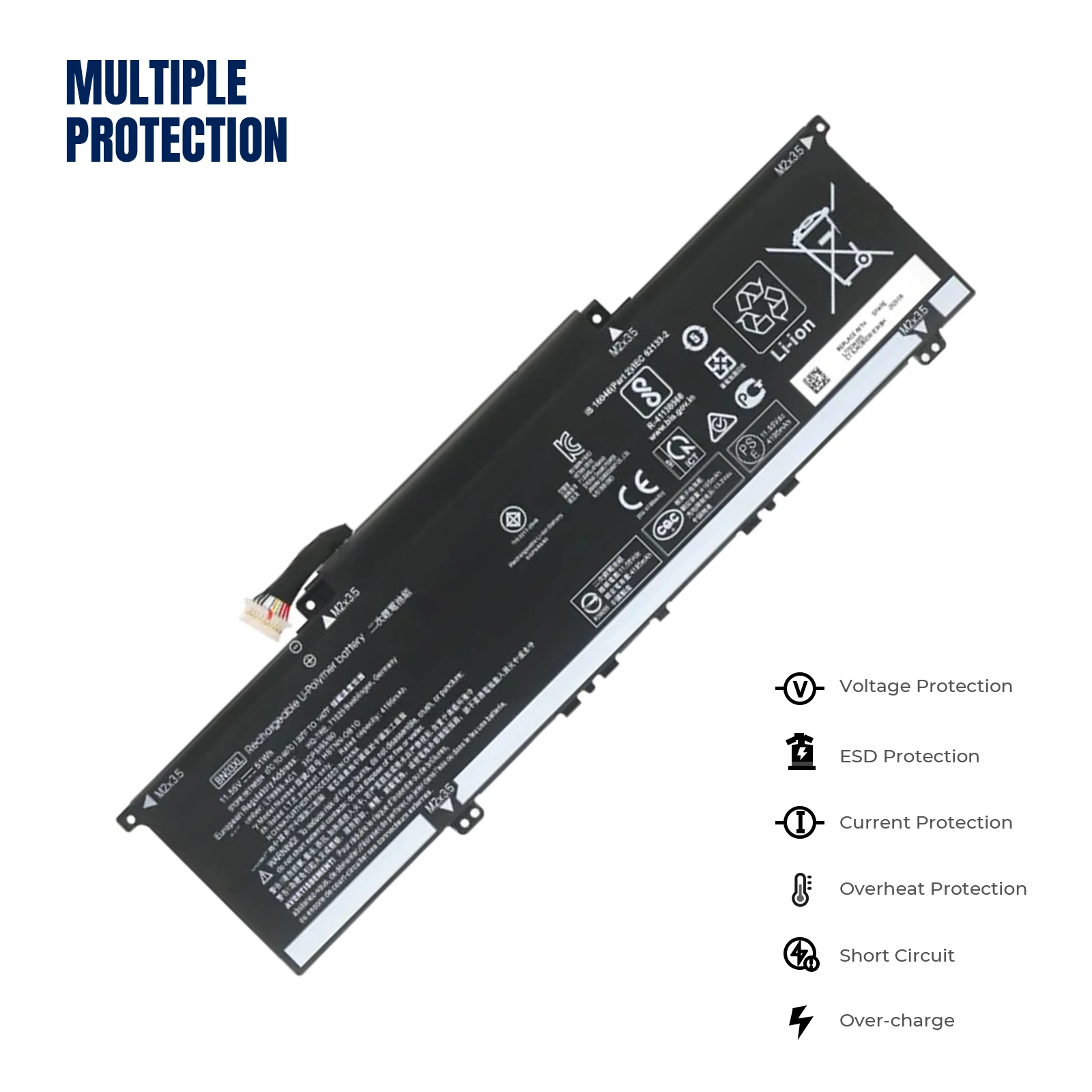 Imagem -02 - Yoofan-bateria do Portátil para hp Envy X360 13-ay00001nd Tpn-c145 Tpn-c147 15m-ee0013dx Hstnn-db9n Hstnn-ob1o Bn03xl