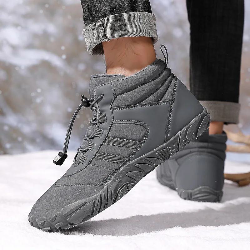 Lynjacye Big Size 35-48 Tenere al caldo Scarpe da neve Uomo Donna Scarpe da alpinismo Sci Antiscivolo Scarpe da ginnastica sportive Scarpe leggere