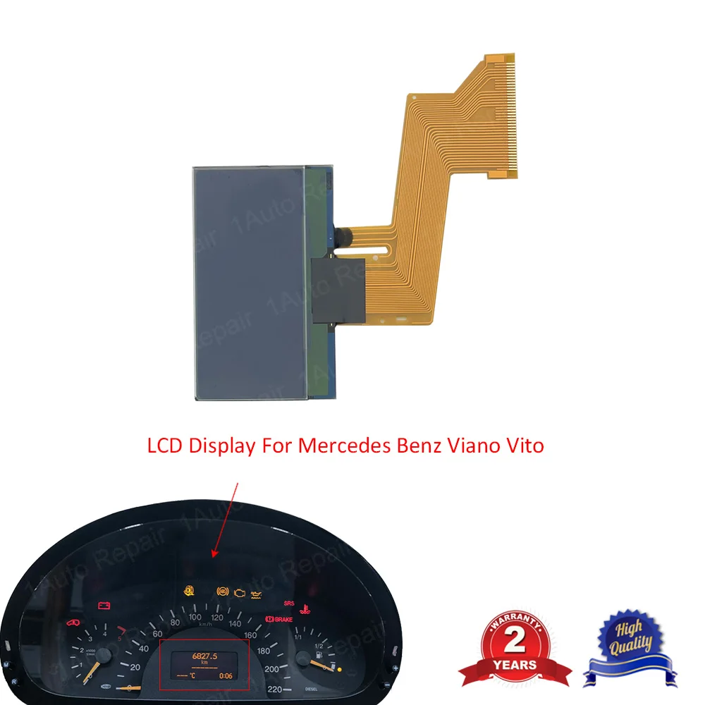 Car Display Pixel Repair LCD Replacement Cluster Screen for Mercedes Viano Vito Sprinter W639 2004+