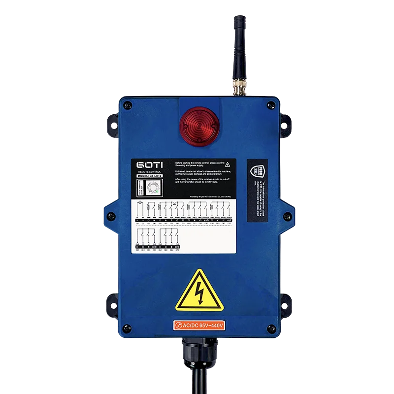 Industrial Wireless Remote Control GT-LD10 Hoist Crane Lift Switch 10 Dual Speed Buttons for Truck Hoist Crane