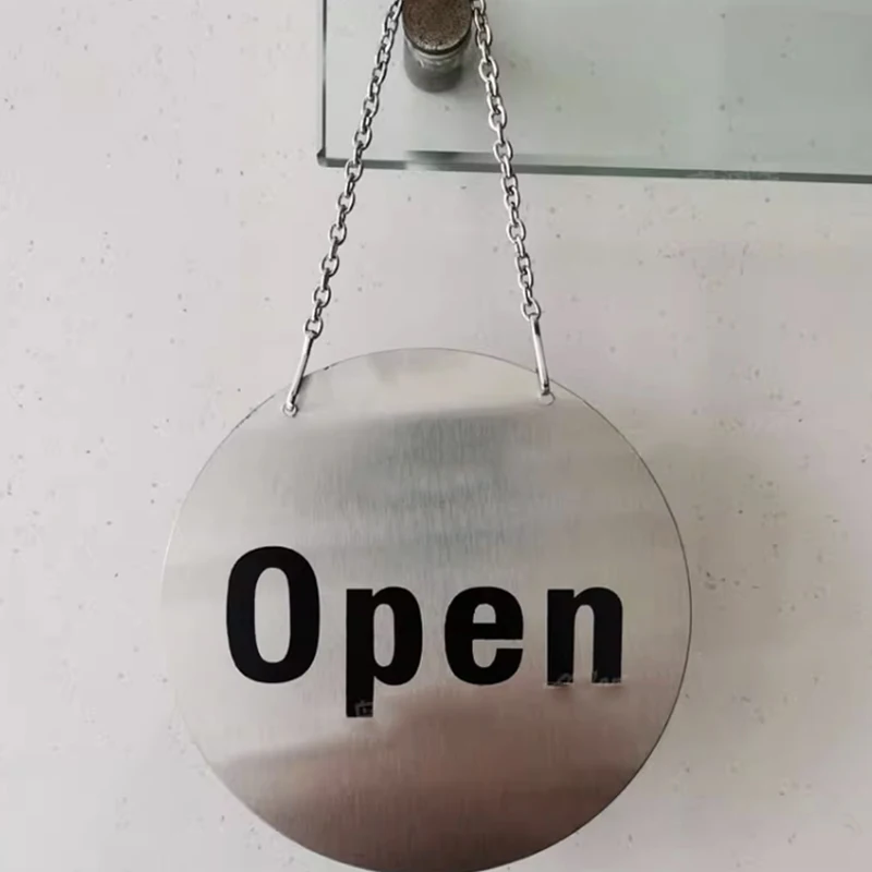 Open Closed Hanging Sign Double Sides Art Decoration Club Bar Club Business Store Indoor Notice