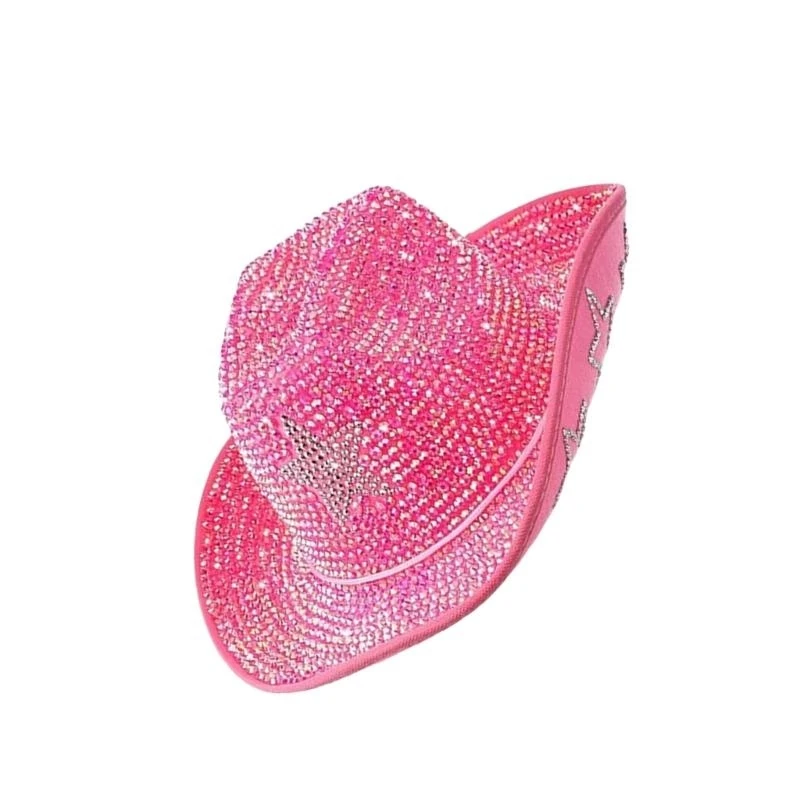 340D Popular Sparkling Rhinestones Hat Carnivals Party Caps for Various Event All Ages