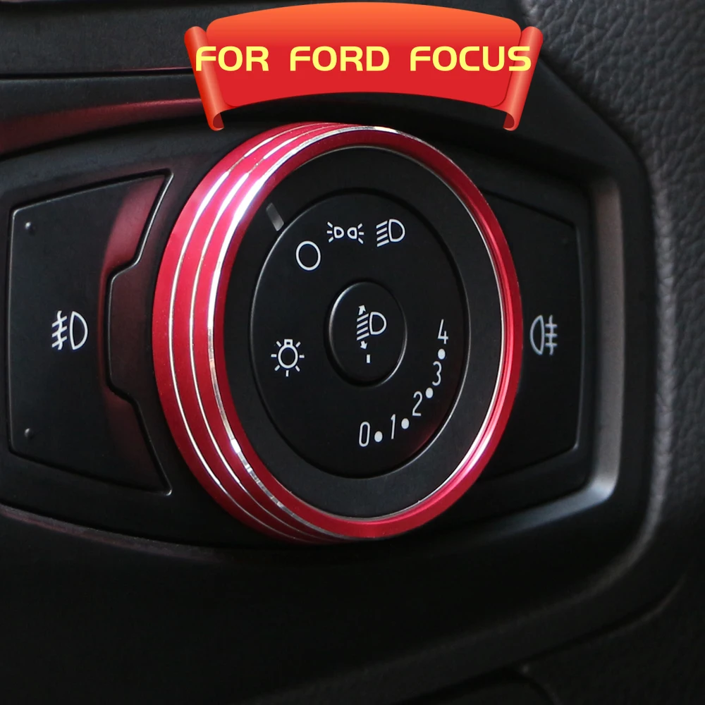 Naklejka na przełącznik reflektorów samochodowych do Ford Focus 3 MK3 MK4 KUGA Escape Mustang 2015 Mondeo Fusion 2013-2016 Ecosport 18-23