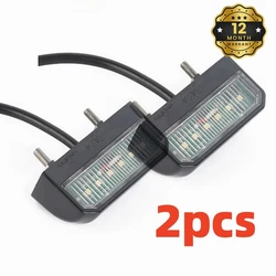 ATVOV 1/2pcs 6 LED 12V 24V Car License Number Plate Light Trailer Number Rear Tail Lamp Waterproof Boat Truck Lorry Caravans Van