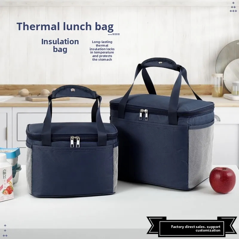 

Simple Lunch Bag Thickened Aluminum Foil Handbag Large Capacity Multi-functional Outdoor Picnic Bag Bento Thermal Insulation Bag