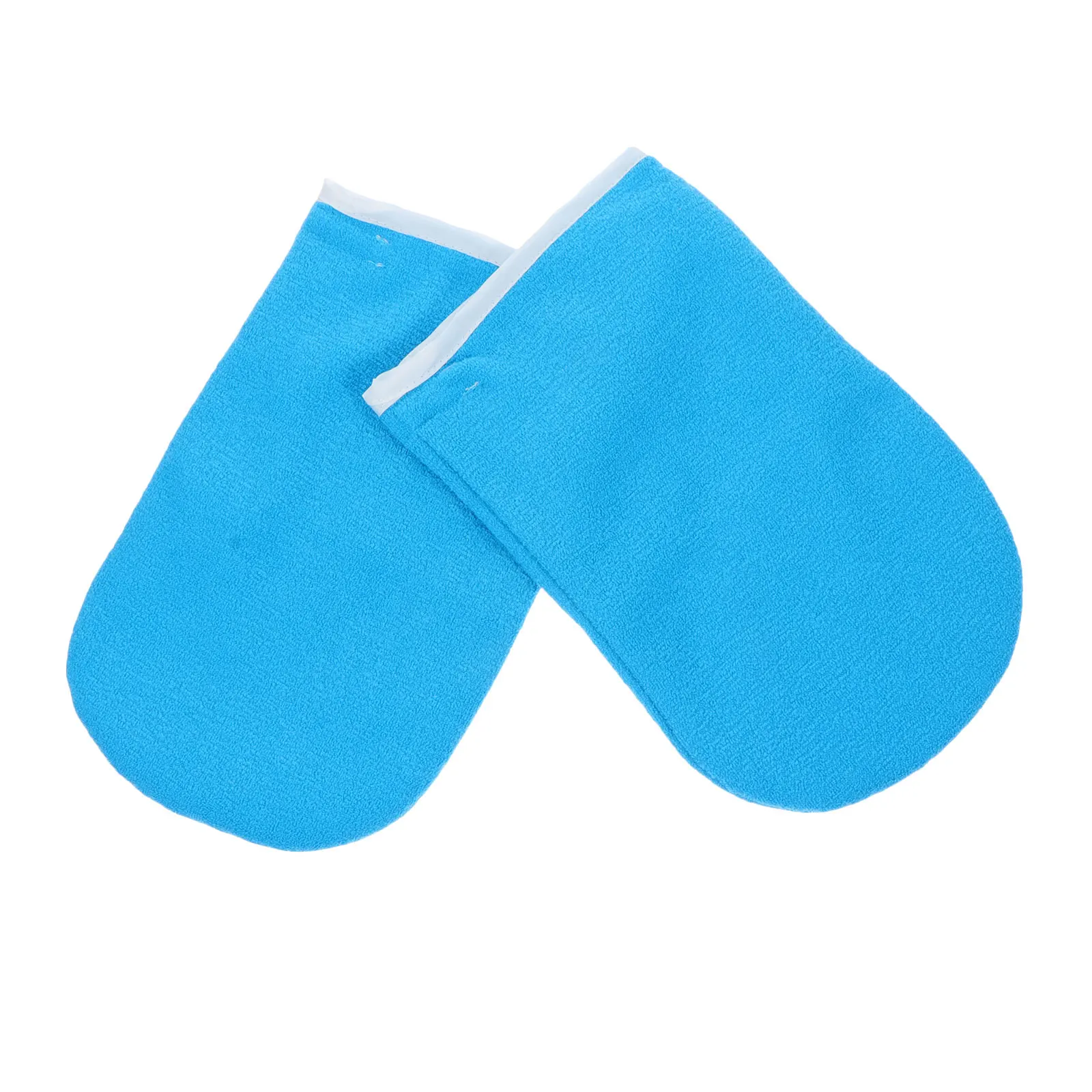

Wax Therapy Handbag Reusable Washable PVC Material Blue Moisturizing Care Hand Mask Gloves Spa Accessory Household Salon Use Wax