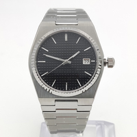 Men's 40mm Sapphire Glass Automatic NH35 Aseptic Dial Automatic Date Brushed Waterproof Case Watch