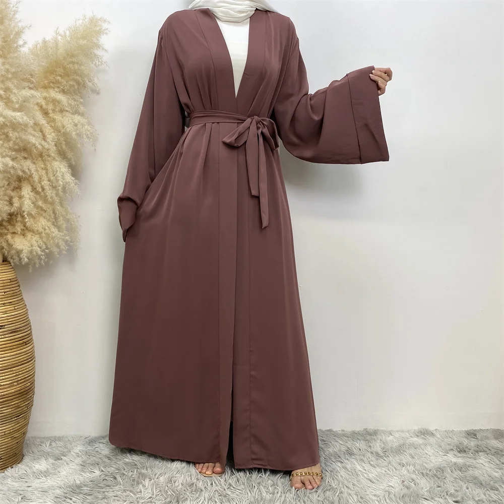 Muslim Fashion Dubai Abaya Long Hijab Dresses with Belt Islam Clothing Abayas African Dresses for Women Kaftan Robe Musulmane M