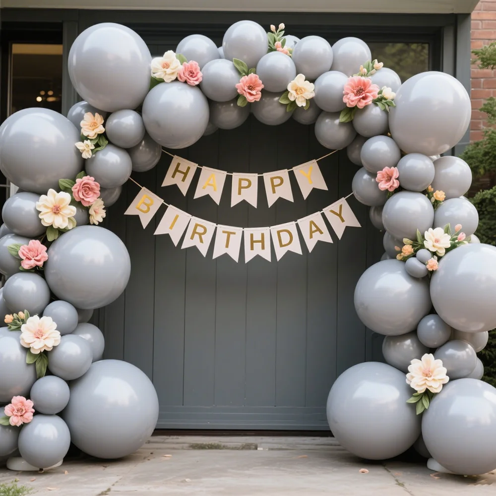 

5-36inch Grey Latex Balloons Colour High Grade Inflatable Helium Balloon Birthday Party Wedding Decor Candy Globos Kids Toys
