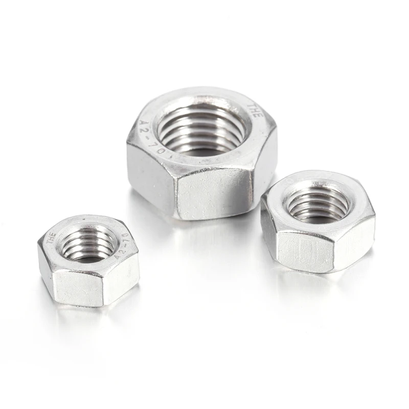 304 A2 DIN934 Stainless Steel Marine Grade Full Nuts Hex Nut M5