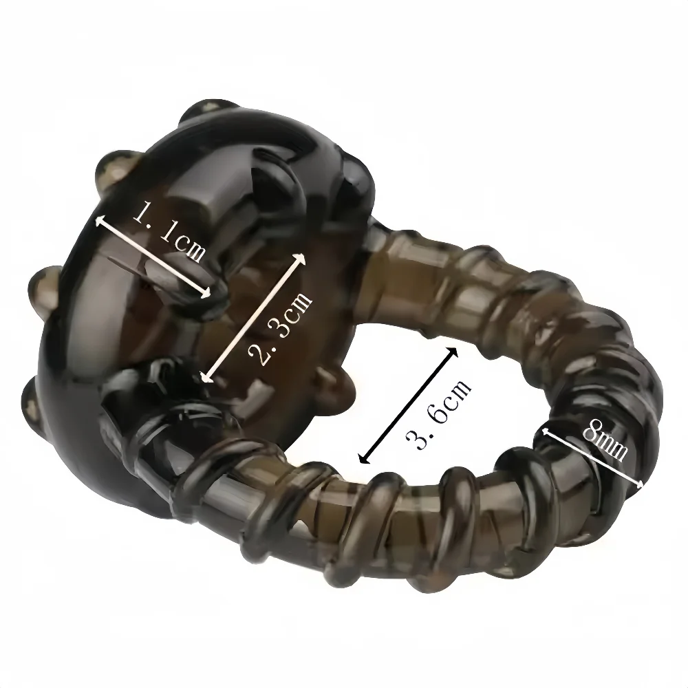 Male Penis Ring Delayed Ejaculation Penis Enlargement Reusable Silicone Semen Lock Ring Sexy Slave Stretching Sex Adult Products - view 6