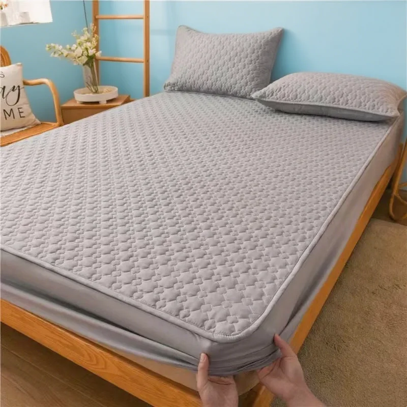 Maternal Child Grade Quilted Mattress Cover Anti-bacterial Anti-mite Bed Fitted Sheet Thicken All-inclusive Bed Protector Cover