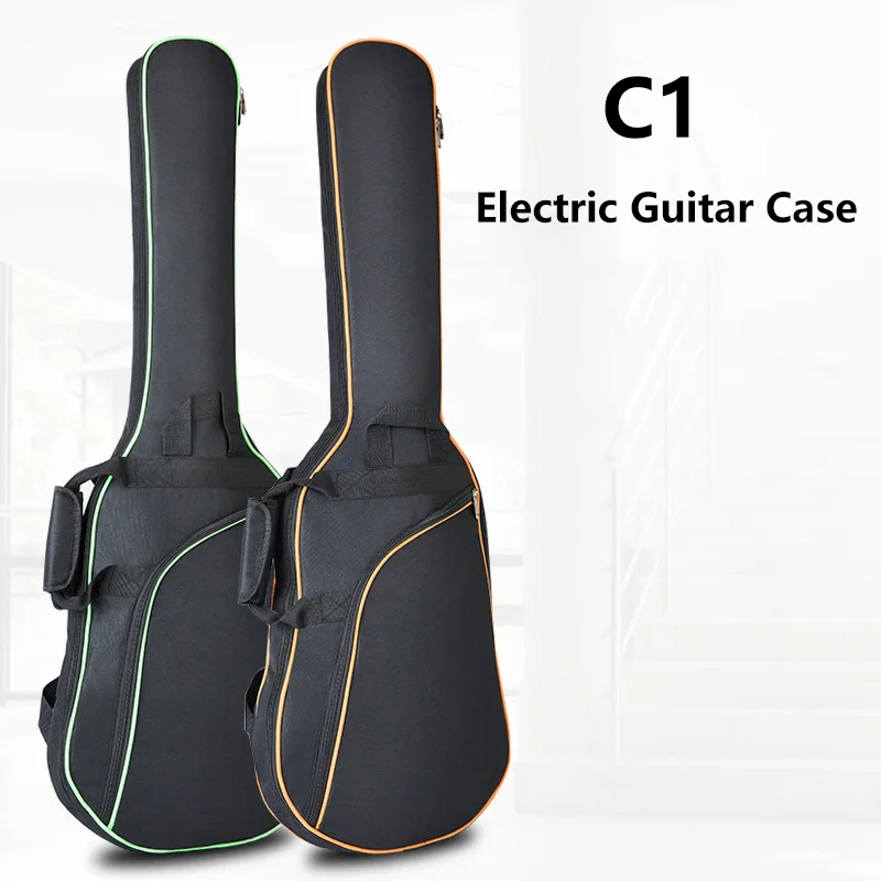 

Electric Guitar Bag with 8MM Sponge Padding Oxford Cloth Waterproof Double Shoulder Strap With Zipper Pocket Ergonomic Design