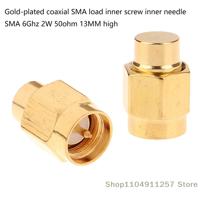 

Straight Coaxial Adapters Gold-plated 2W 6.0GHz 50ohm SMA Male RF Coax Termination Dummy Load Connector Socket