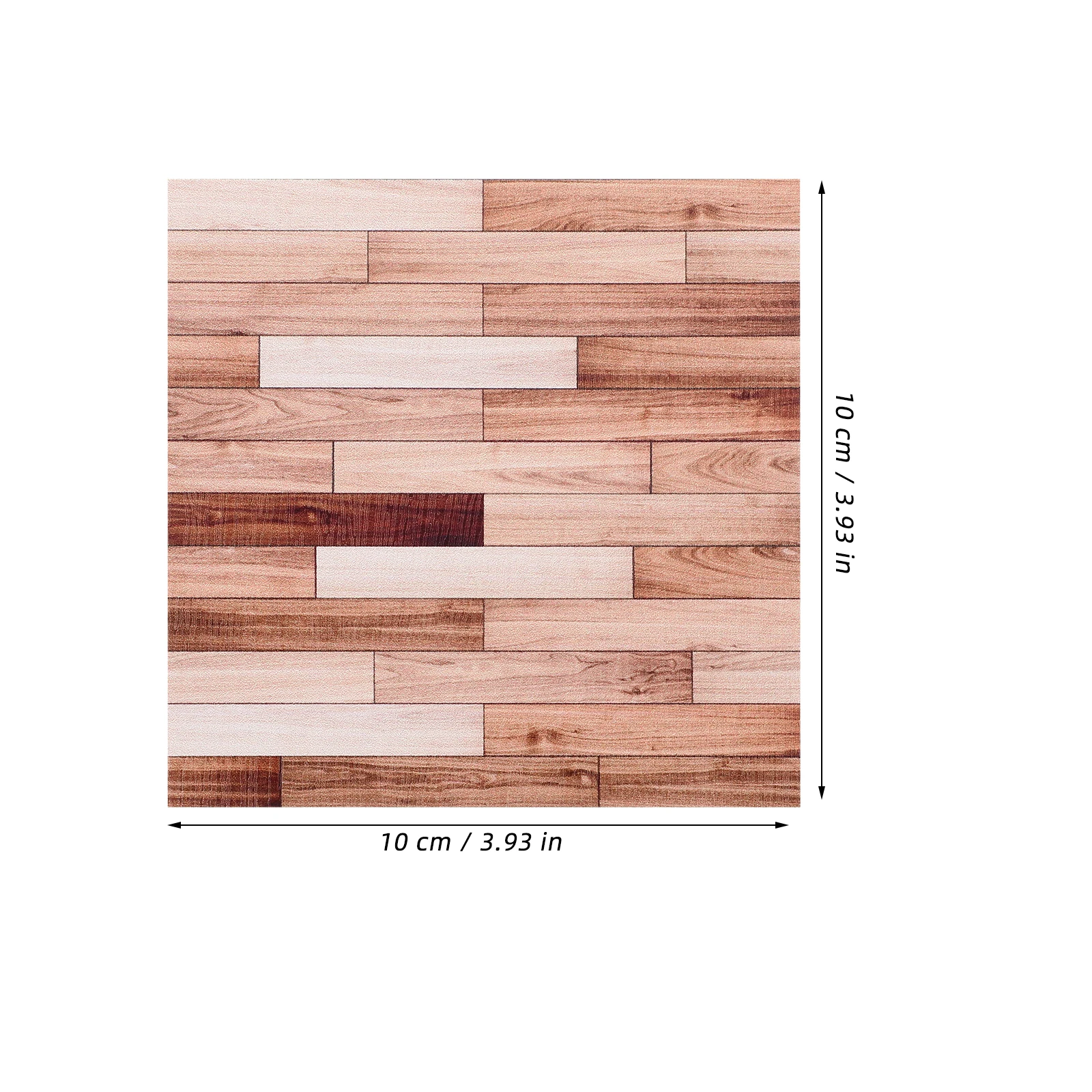 5 個粘着壁板壁紙 10 × 10 センチメートルドールハウス床ステッカーミニハウス床紙ステッカーミニハウスアクセサリー