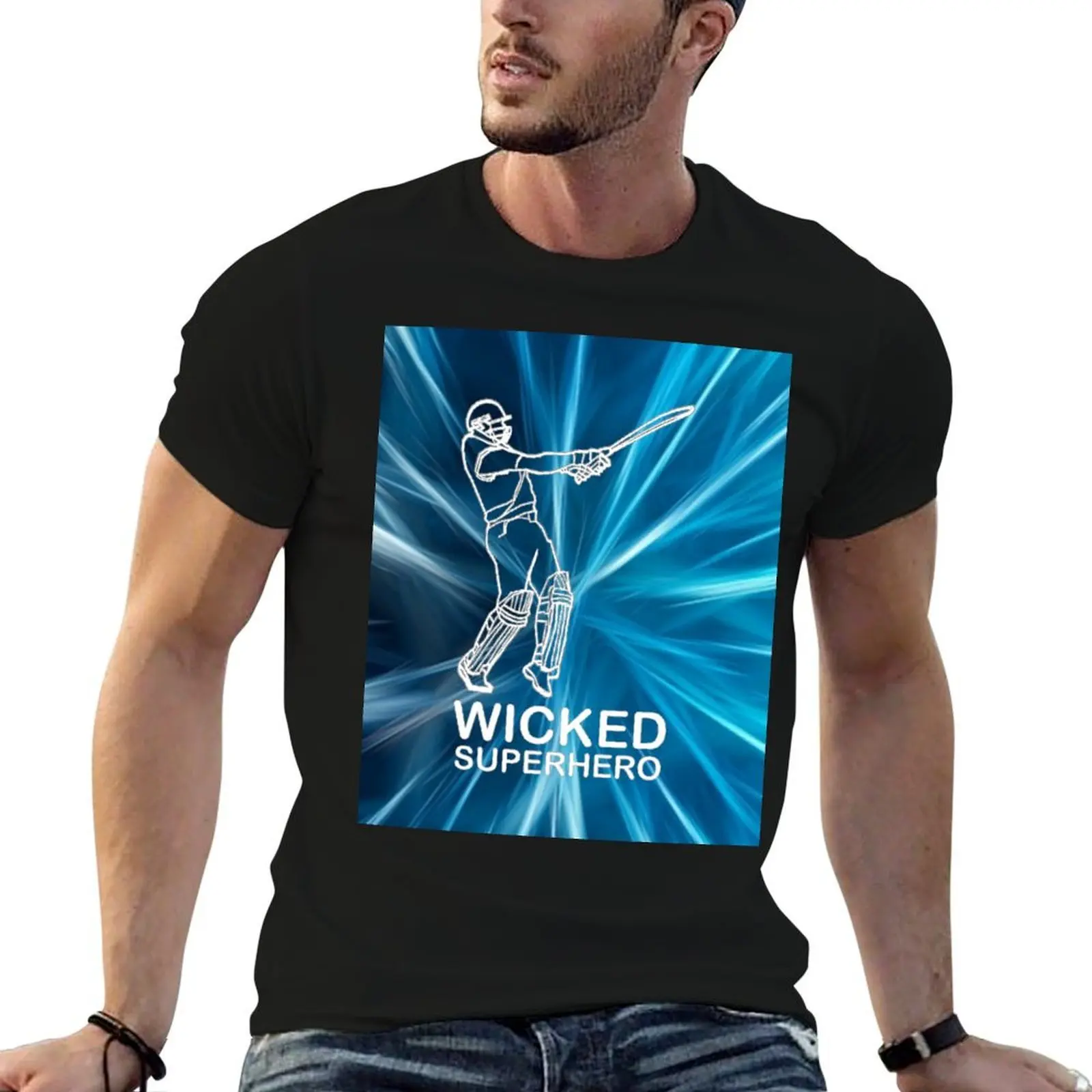

Wicked batsman T-Shirt t shirt man casual printed t shirts for man T-Shirt