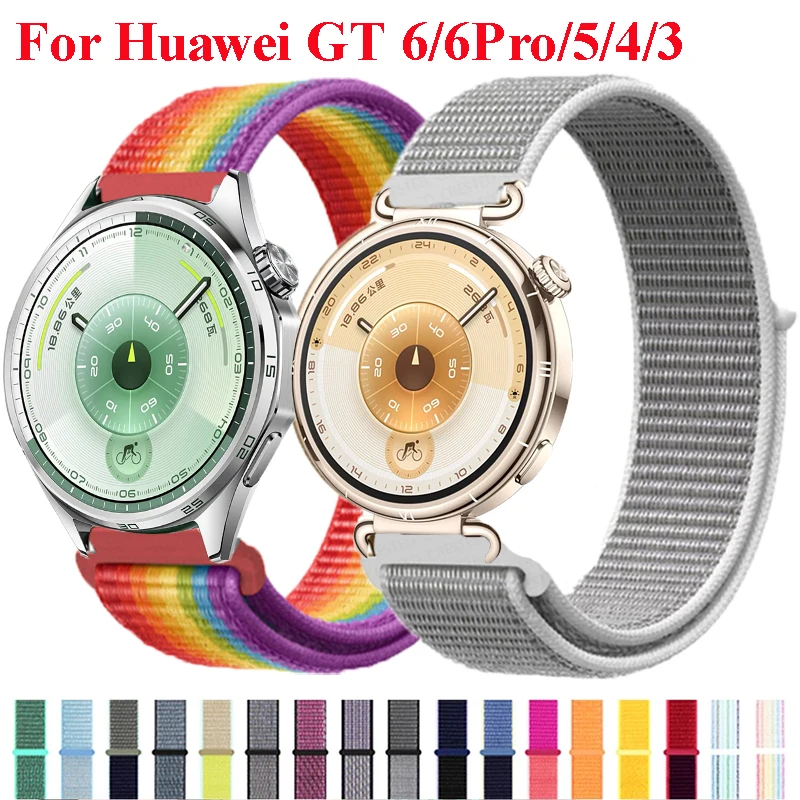 Nylon Schleife Strap Für Huawei Uhr GT6 46mm 41mm Sport Band Für Huawei GT6Pro GT6 GT5 GT5Pro GT4 GT3 GT2 2E Atmungsaktive Watchand