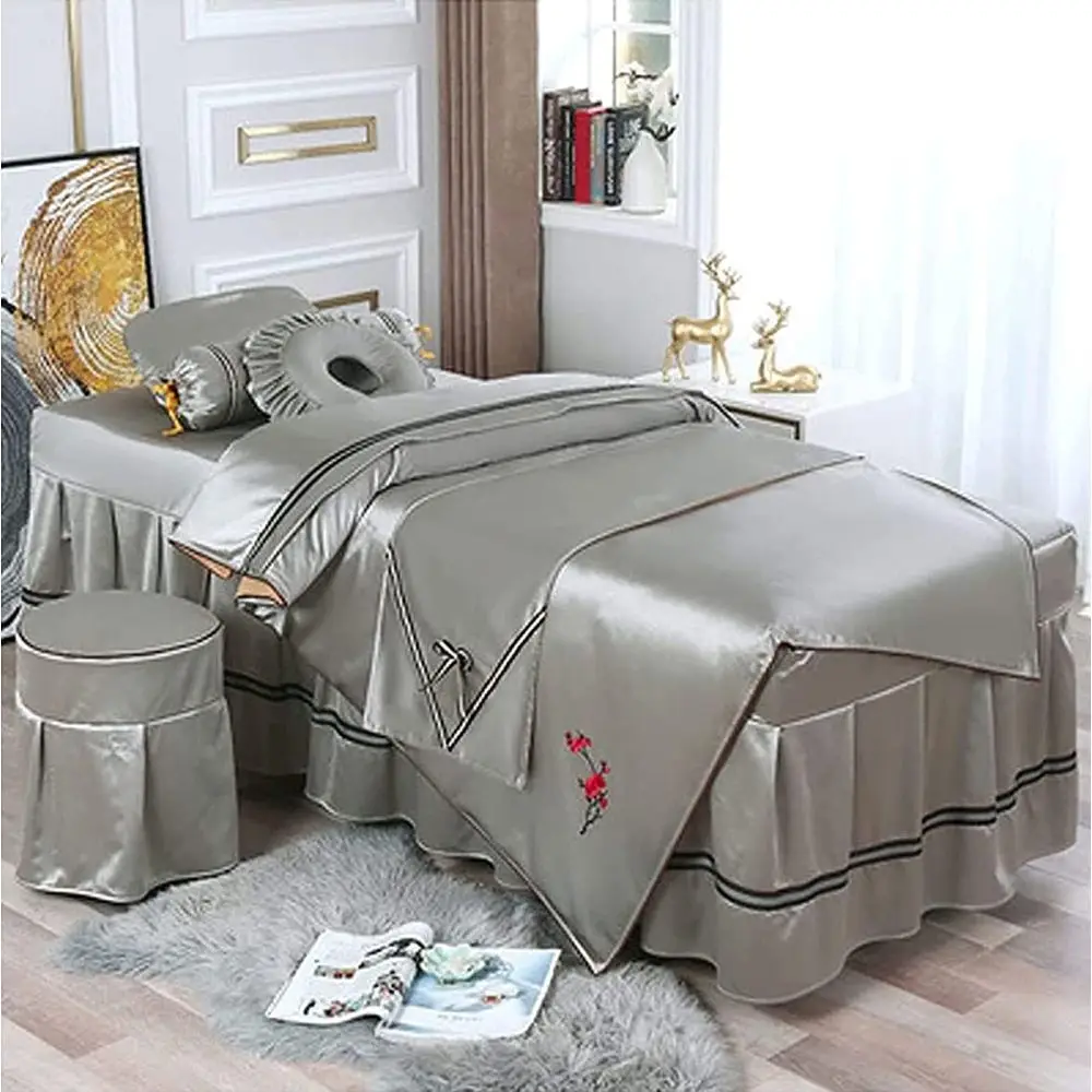 

Профессиональный набор чехлов для массажного стола Coral Veet с отверстием для лица, серый (квадрат (185x70 см)