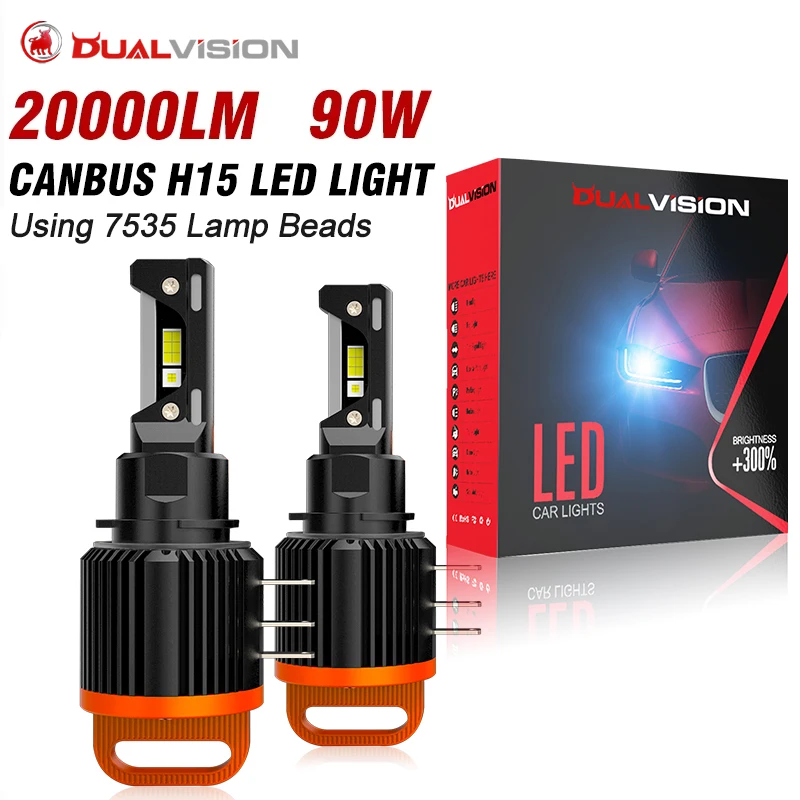 

H15 LED Canbus No Error High Beam DRL Car Headlight Bulbs 6000K H15 Led For BMW Benz VW Volkswagen Golf MK7 Ford Skoda Mazda