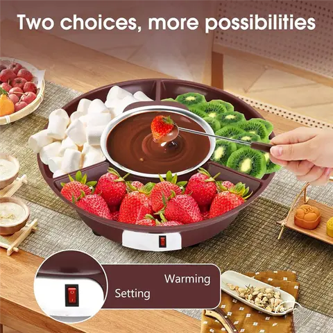 10온스 미니 전기 초콜릿 멜팅 포트 초콜릿 퐁듀 분수 워머 머신 (우유, 초콜릿, 치즈, 버터용)