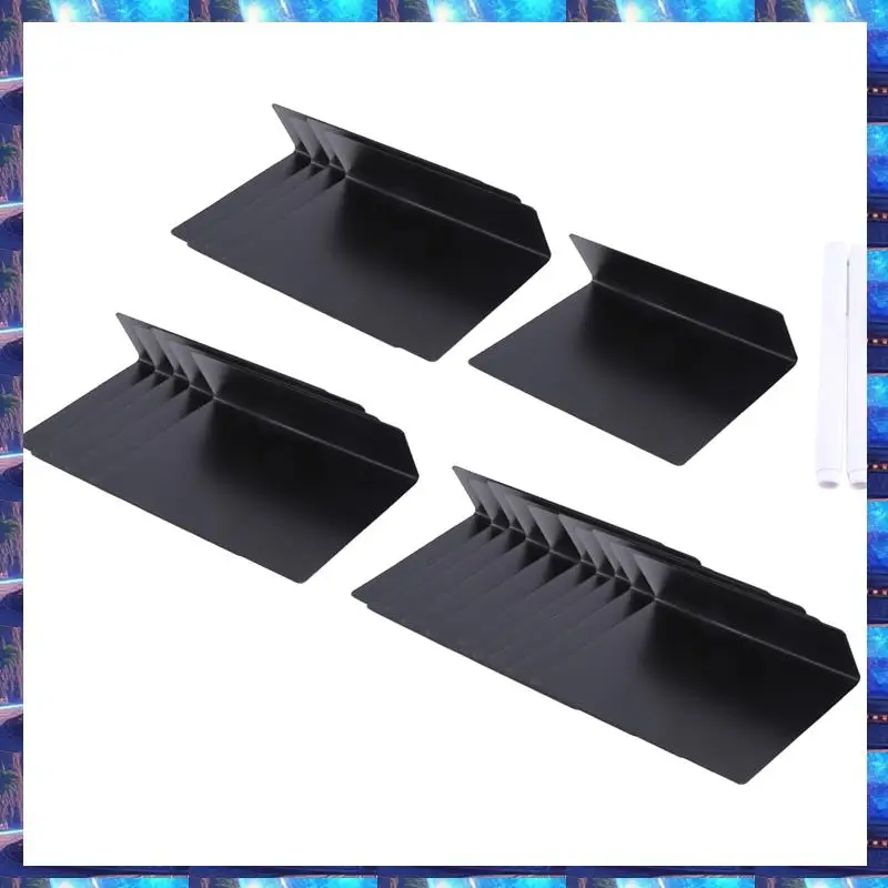 

2025 20Pcs 4 X 3 Inches Mini Chalkboard Table Tent Sign Chalkboard Buffet Tags Food Label For Party Tabletop Chalkboard Signs,20