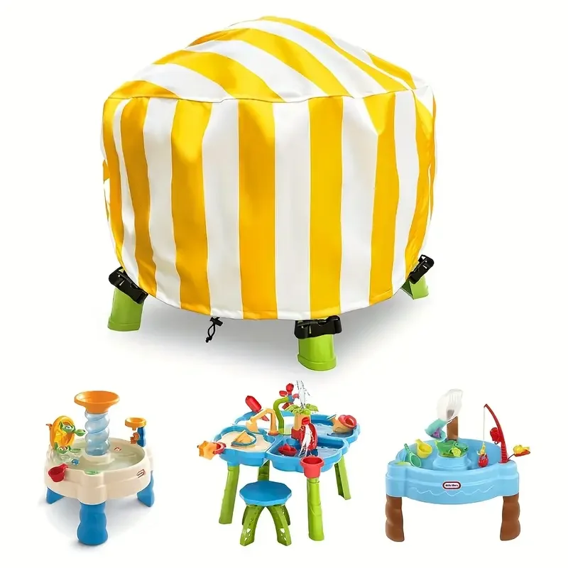 Cubierta de mesa de agua para niños para mesa de juegos de parque acuático Little Tikes Spiralin' Seas - Cubierta de mesa de agua de arena para juguetes al aire libre 34X34X18 I