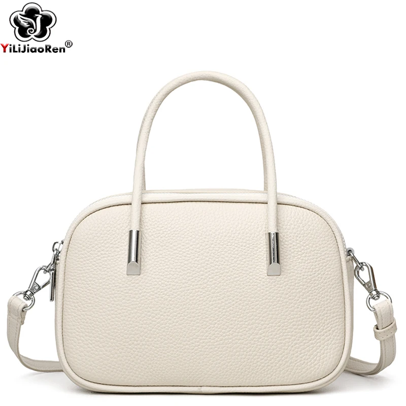 

Genuine Leather Crossbody Bag Women Fashion Simple Shoulder Bag Designe Ladies Cowhide Messenger Bag Small Handbag and Purse Sac