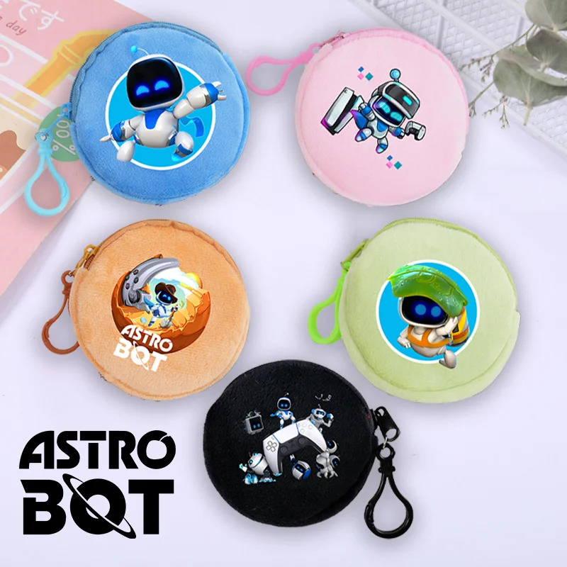 Astro Bot Coin Purse Boys Girls Game Figure Peripheral Cute Wallet Children Key Card Storage Mini Pouch Fashion Plush Clutch Bag