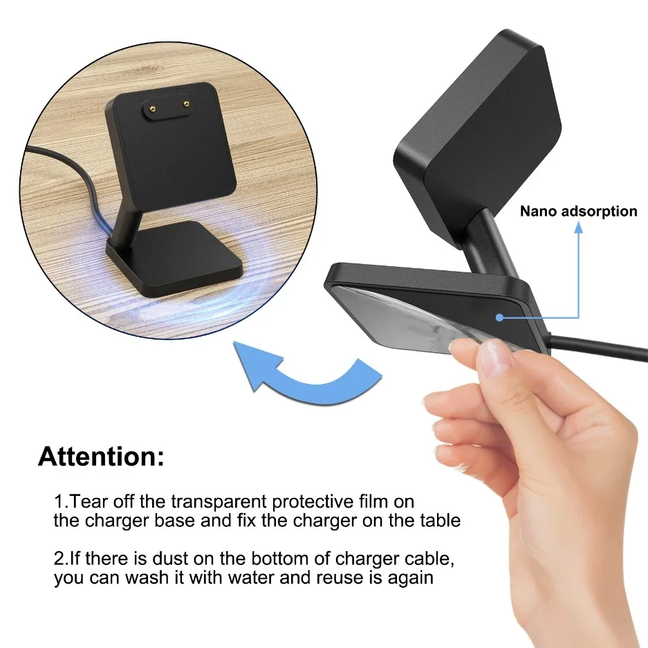 화웨이 워치 핏 3 2 미니 마그네틱 충전기 어댑터 데스크탑 스탠드 화웨이 밴드 8 7 6/6pro용 스마트워치 USB 충전 케이블