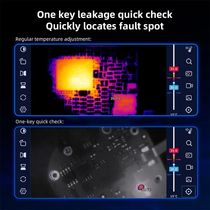 Imagem -04 - Qianli-câmera Térmica para Reparo de Celular Foco Ajustável Infravermelho ir Eye Pro Falha Pcb Instrumento de Verificação de Uma Tecla