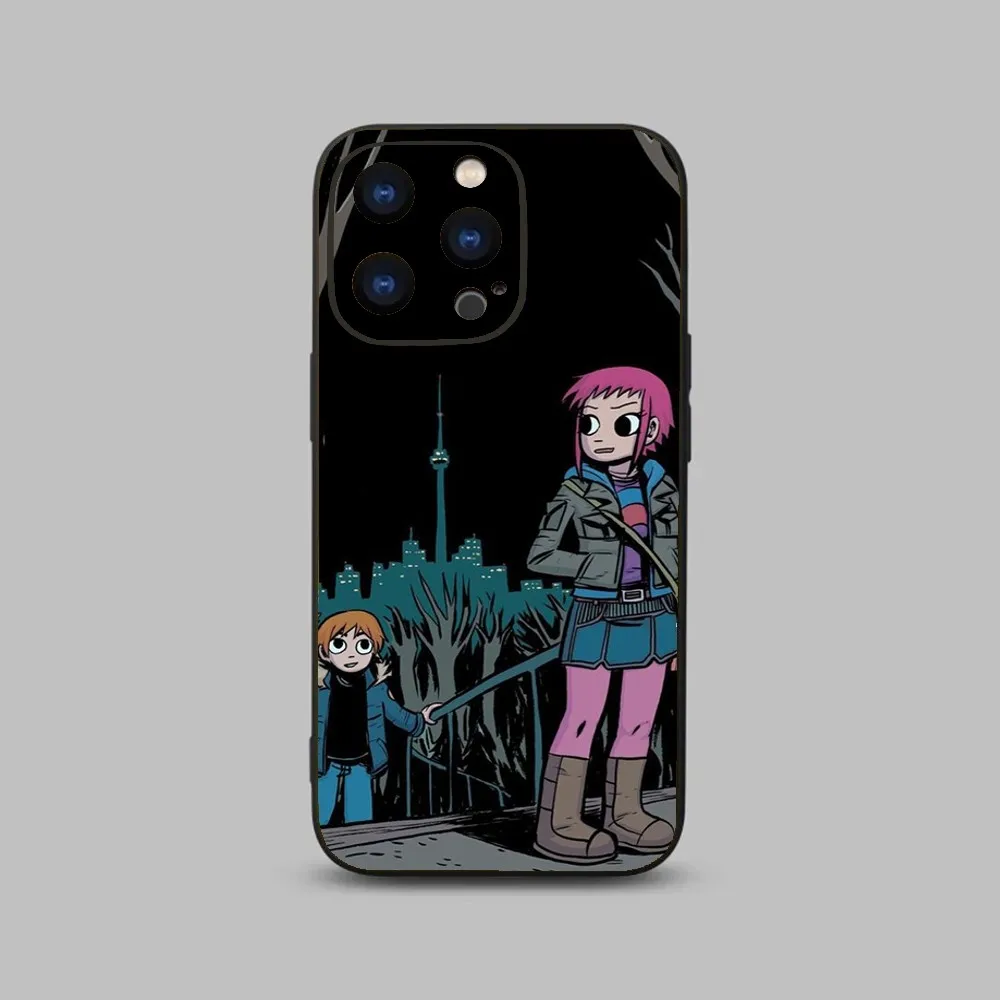 Cartoon Scott Pilgrim Phone Case For Iphone 15 11 13 14 Pro Max 7 8 Plus X Xr Xs Max Se2020 12mini Cover Case