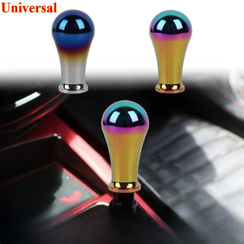 

1PCS Universal Baking Blue Burnt Titanium Color Aluminum Sport Racing Car Shift Gear Knob Shifter Lever Head Stick for Handa