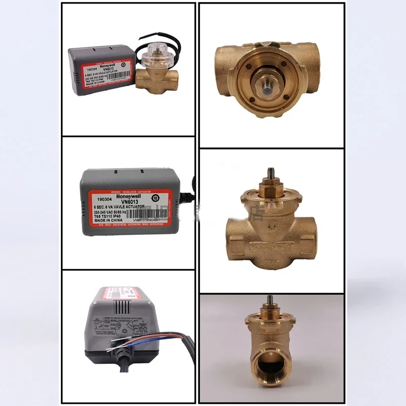 3/4“(DN20)1”(DN25) Honeywell Motorized Two-Way Valve Brass VN6013/VN4013 Fan Coil Electric AC220V