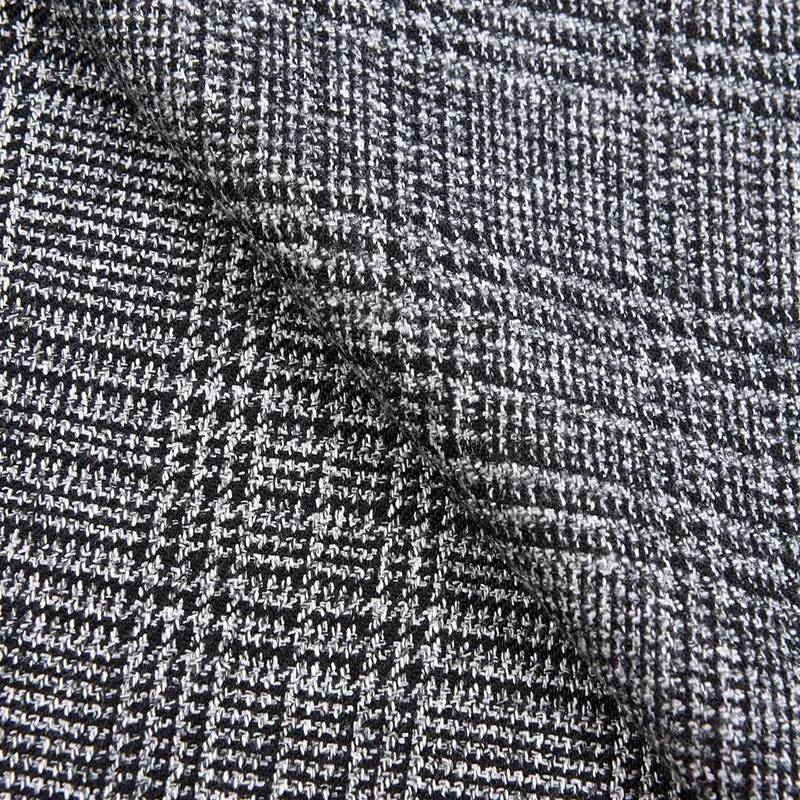 سترة واقية مقلدة من القماش تشبه الصوف بنصف فحص وسراويل بدلة