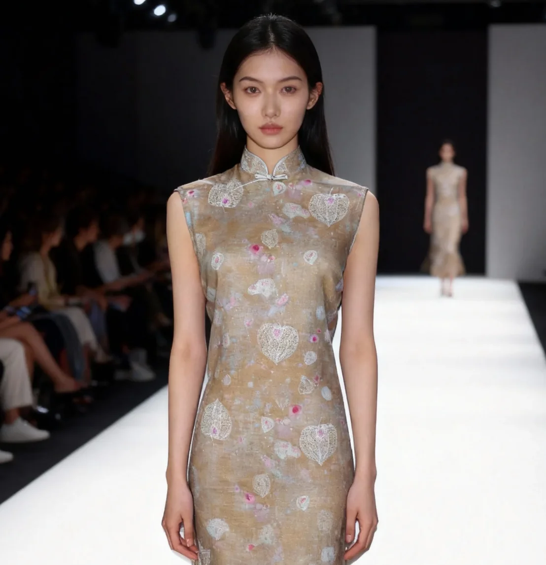 

Vintage Ramie Cloth, Pure Natural Material, Oil Painting Print for DIY Hanfu, Cheongsam, Elegant Dress, Summer Blouse Making