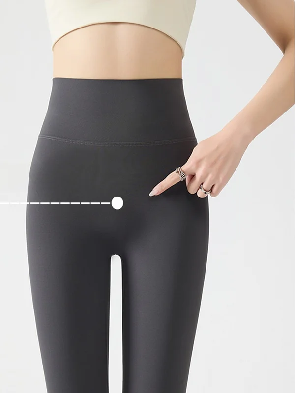 Spodnie do jogi z wysokim stanem, ocieplane, modelujące sylwetkę, z efektem wyszczuplającym, jesienno-zimowe, ciepłe, kontrolujące brzuch, damskie...