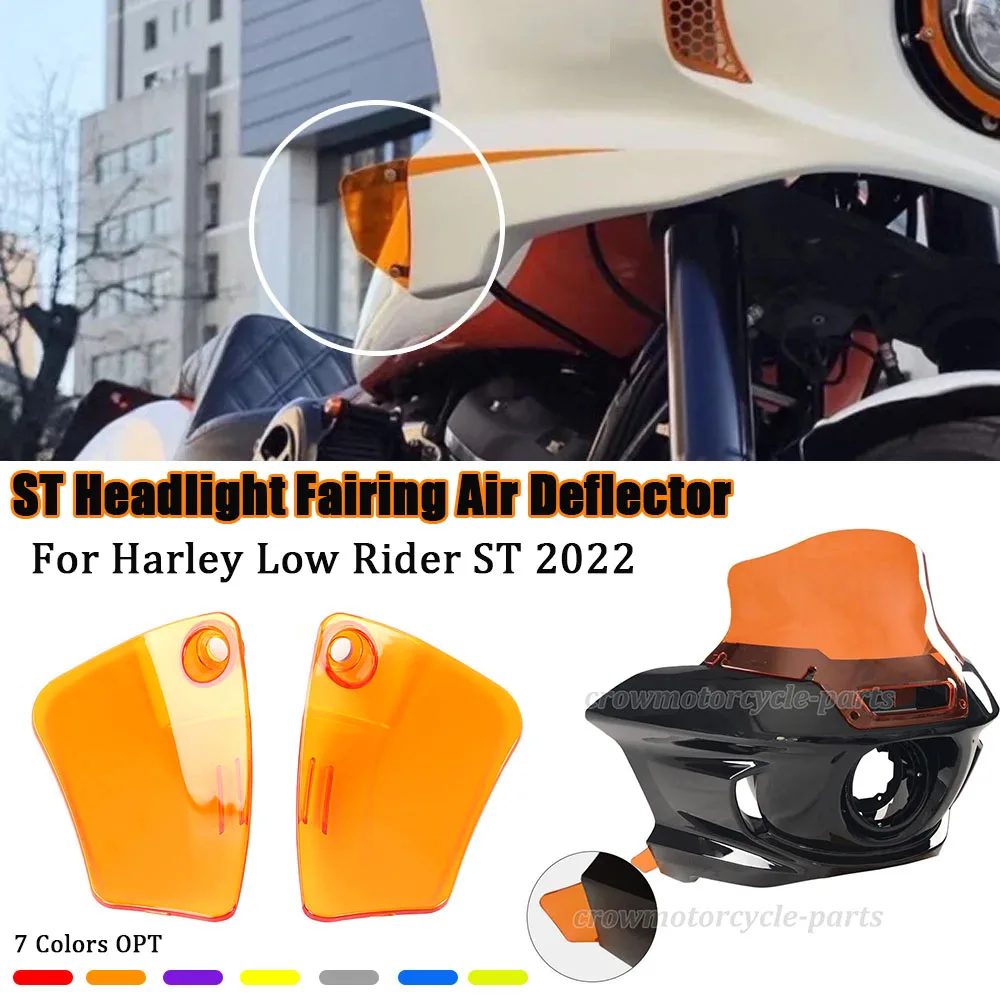 

New motorcycle Accessories 7 Colors OPT ST Headlight Fairing Air Deflector For Harley Low Rider ST 2022-2025