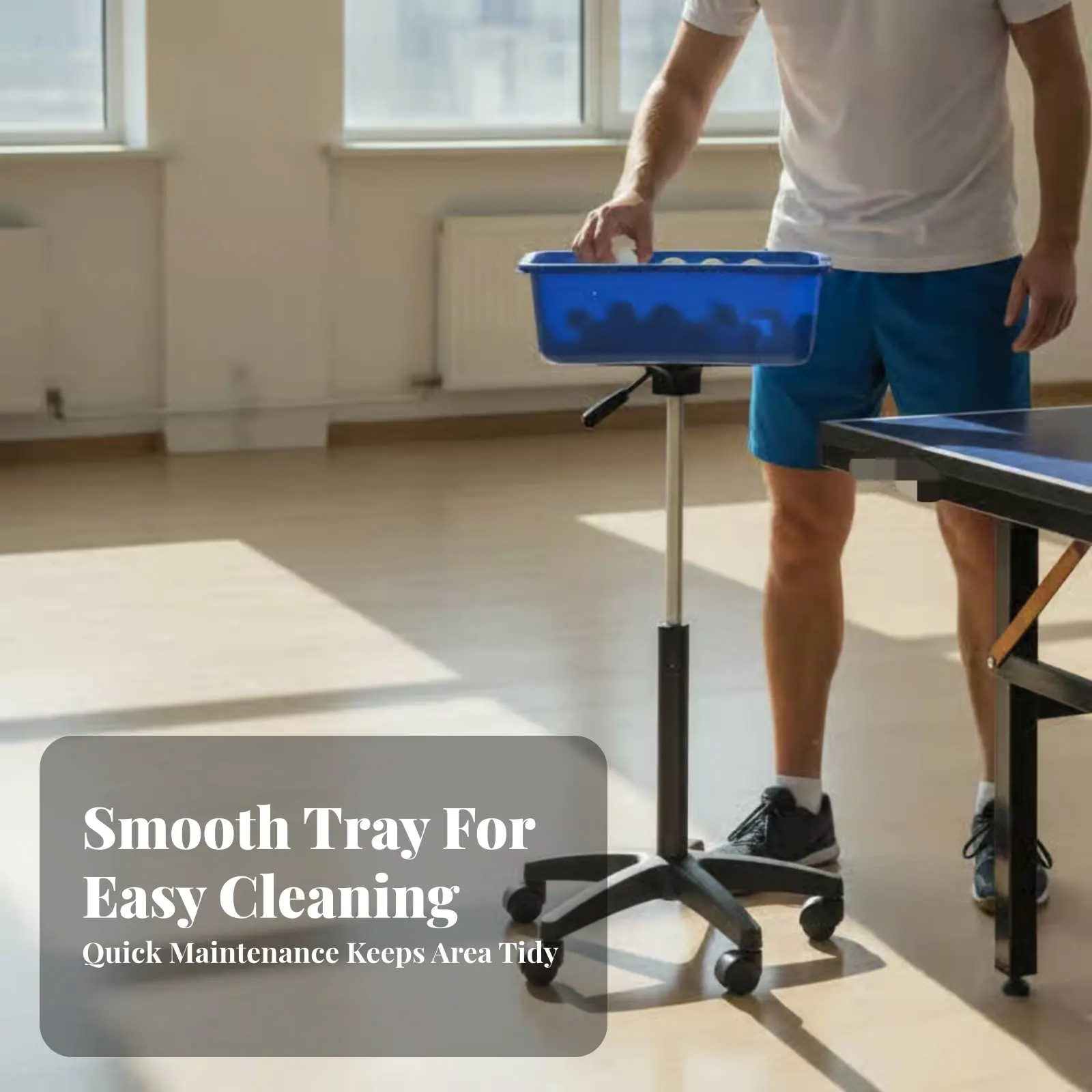 

Training Array Training Basin Portable Rolling Table Table Sport Sphere Basket Sports Equipment Large Capacity Silent Wheels