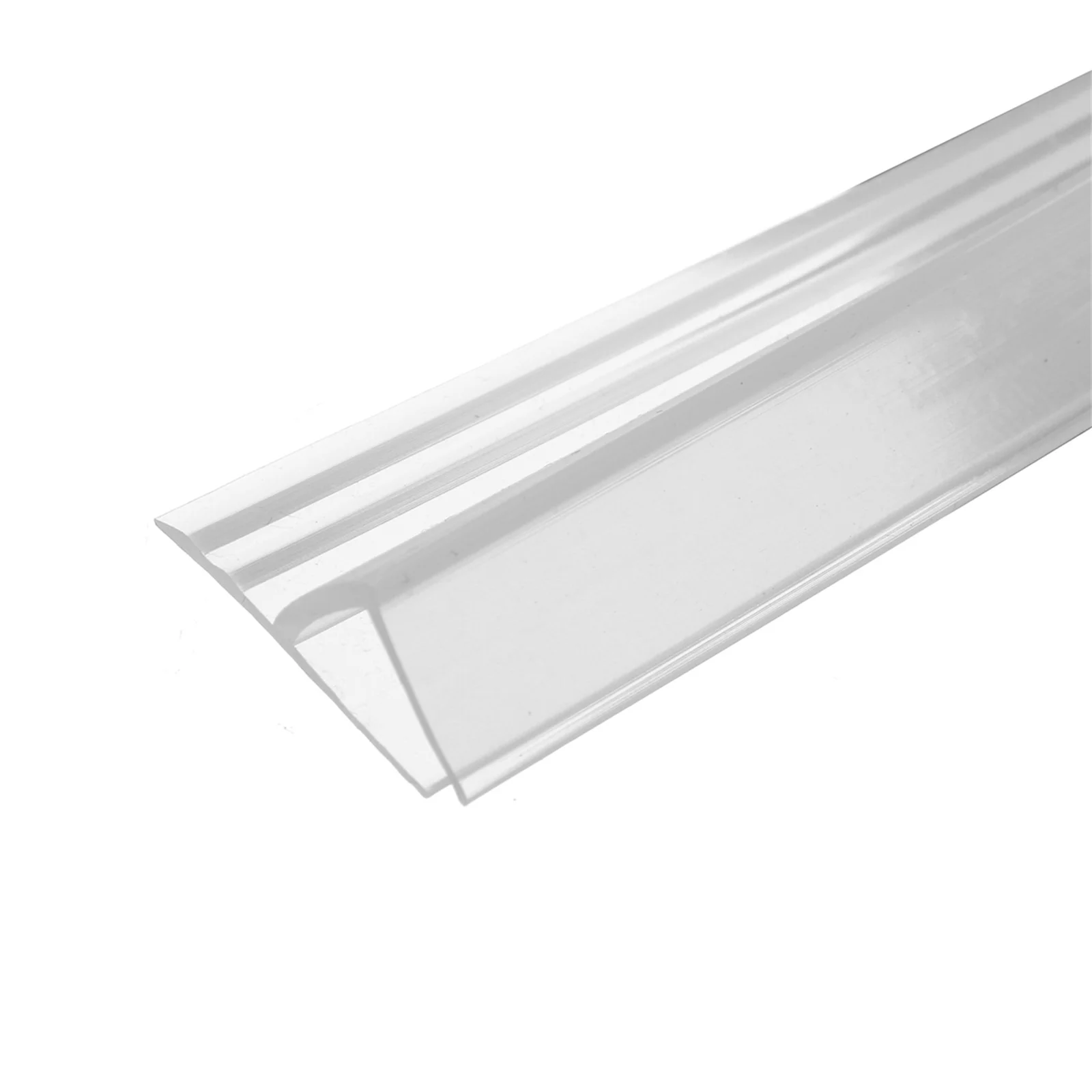 Clear H-Shape Shower Screen Door Seal Sturdiness and Adhesion Weatherproof Foldable 200CM for 6-12mm Glass Bathroom Seal Strip