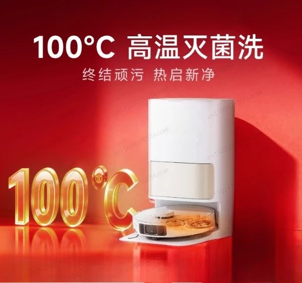 ممسحة مكنسة روبوتية قوية 2 في 1 مع ماء ساخن، تطهير عميق للأرضيات، فارغة ذاتيًا، تحكم في التطبيقات، مثالية للأرضيات الصلبة