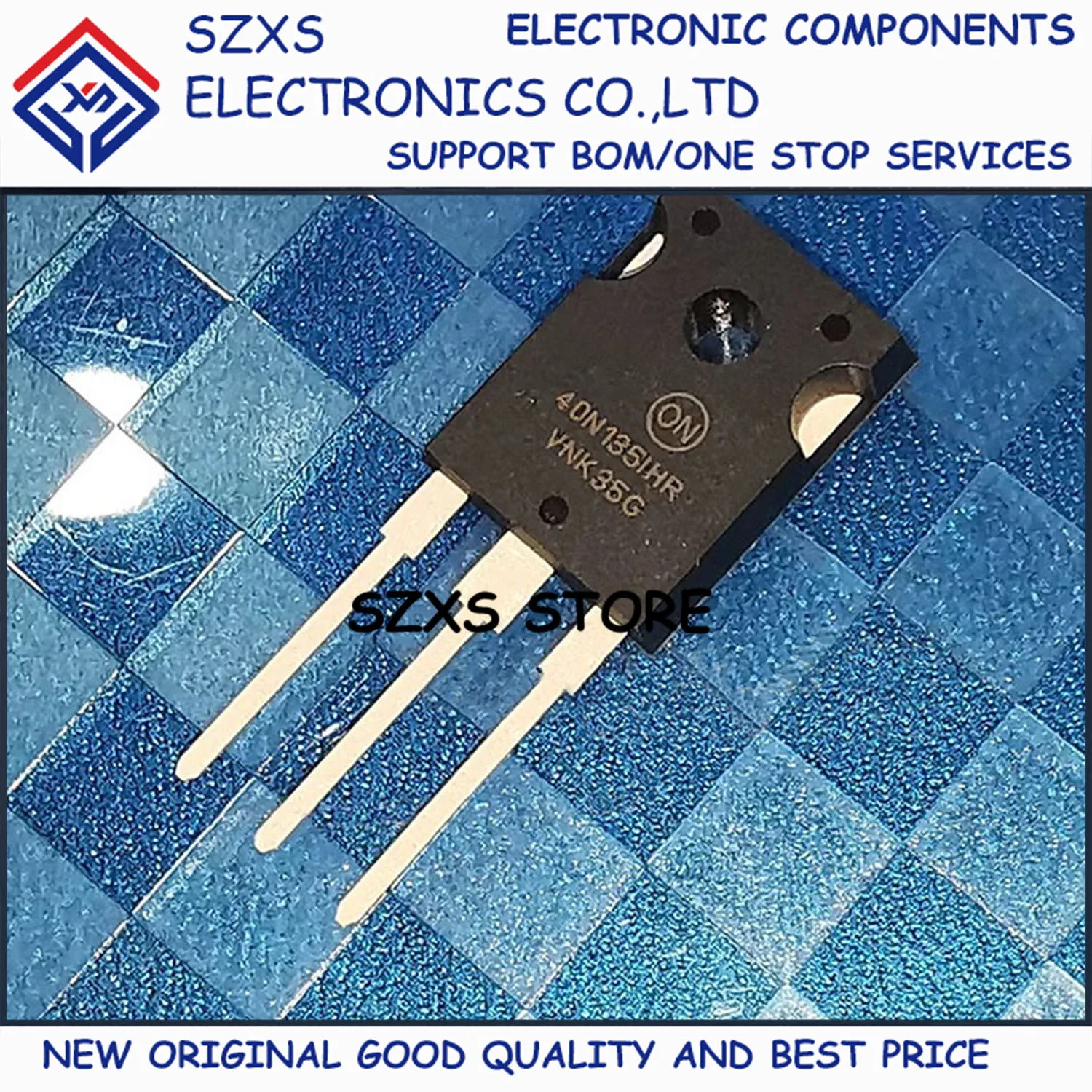 

New Original 5Pcs 40N135IHR NGTB40N135IHRWG TO-247 1350V 40A Power IGBT Transistor In Stock Electronic Components Good Quality