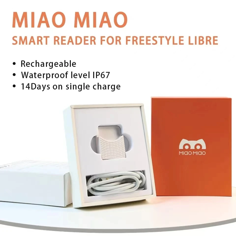 Freestyle Libre 1 & 2 & MiaoMiao3 için MiaoMiao 3 okuyucu Freestyle Libre CGM Miaomiao verici için akıllı okuyucu