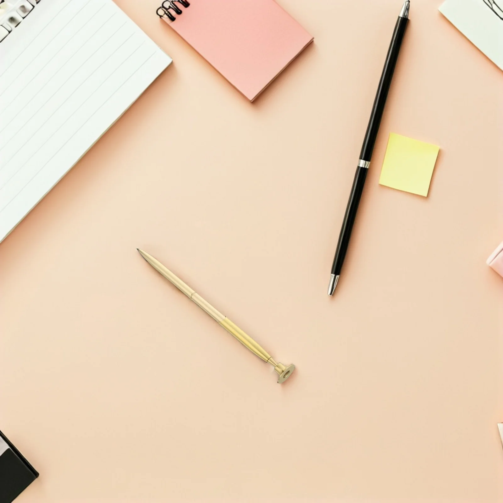 

2Sets Gold Ballpoint Reception Signing Pen Metal Desk Set 0.5mm Guest Book Signing Bridal Office Signature Guest Sign-in Pen