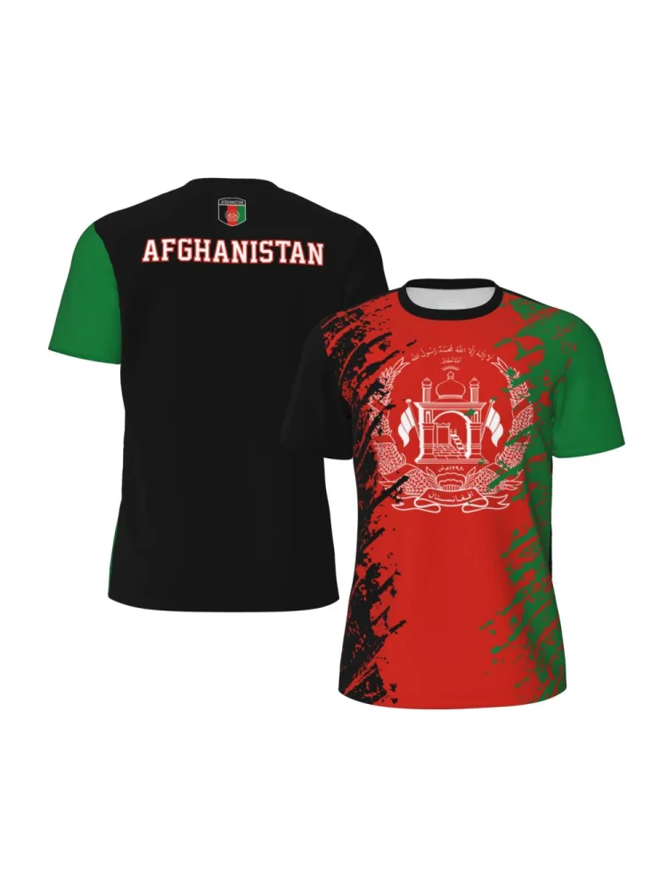 AliExpress Sugiuchi Exclusive design Afghanistan Flag Grain 3D Printed Men For Running Bike Soccer Tennis Fitness Sports tshirt Mesh Fans T-shirt