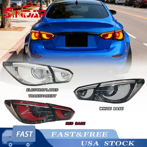 SINDAR Oto LED Arka Lambası Montajı, Infiniti Q50 2013-2017 VQ37 için Modifiye Arka Lamba Aksesuarları, Yeni Tasarım Hawkeye Stili